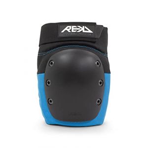 Rekd Ramp Knee Pads Genouill&egrave;res Skateboard Mixte Adulte, Noir/Bleu, S