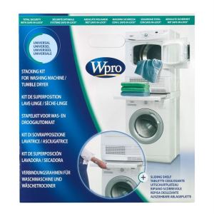 Image de Wpro SKS100 - Kit universel de superposition lave-linge/sèche linge