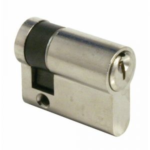 Tesa Demi cylindre - 40 x 10 mm - TE-5 - variure 68454 A/B - laiton nickelé Sécurité