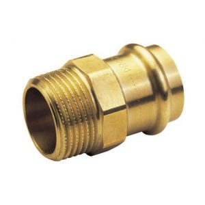 Conex B&auml;nninger Raccord laiton &agrave; sertir et visser - Mamelon MF &Oslash;12x3/8""(12/17) - IBP B&auml;NNINGER