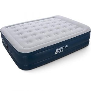 Image de Active Era Matelas Gonflable Premi 2 Personnes avec Pompe Électrique et Oreiller Intégrés, 203 x 152 x 48 cm