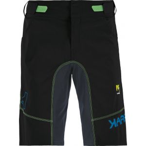 Karpos Pantalons Courts Sans Coussinet Ballistic Evo 2XL Black / Ombre Blue / Green Fluo