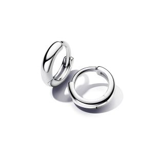 Pandora Boucles d'Oreilles Créoles Huggie Rondes - Taille one size