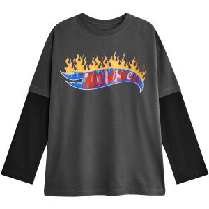 Mattel Dessins Anim&eacute;s T-shirt enfant Flame Logo T-shirt &agrave; manches longues