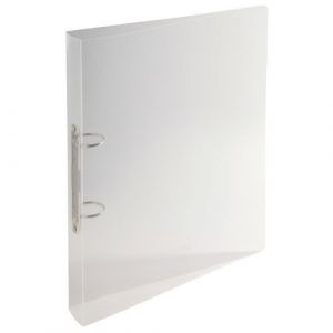 Exacompta Lot de 20 classeurs 2 anneaux 30 mm polypropylène Crystal - A4 maxi - Cristal - 54342E