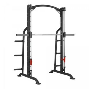 Gorilla Sports Station power rack station de musculation pour squats et developpe couche barre guidee