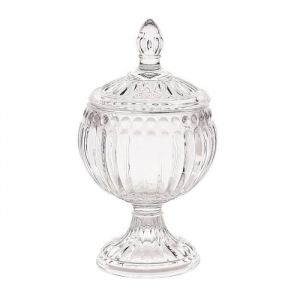 Bonbonnière Sur Pied "royal" 9cm Transparent Prix
