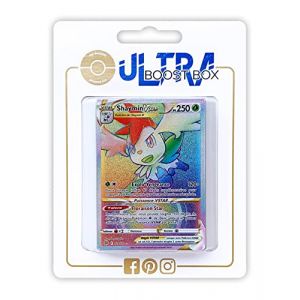 Shaymin VSTAR 173/172 Arc en Ciel Secrète - Ultraboost X Epée et Bouclier 9 - Stars Étincelantes - Coffret de 10 Cartes Pokémon Françaises