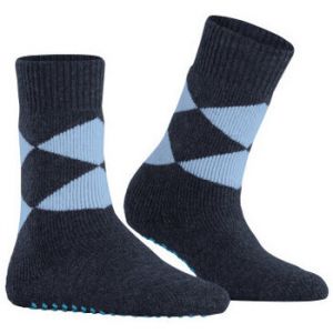 Burlington Cosy Argyle Femmes Chaussettes &agrave; picots Bleu 36-41