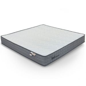 Matelas à ressorts ensachés gris Bedream accueil moelleux et soutien ferme