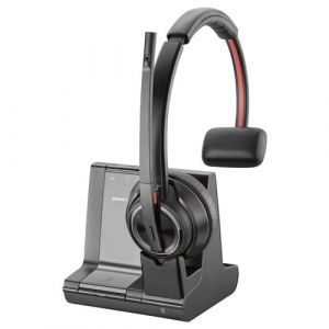 Poly SAVI 8210 Casque Sans fil Arceau Bureau/Centre d'appels Bluetooth Noir