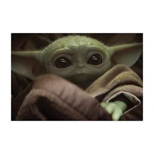 Image de Komar Affiche d'art Mandalorian - The Child Cute Face - Taille: 70 x 50 cm - color&eacute;
