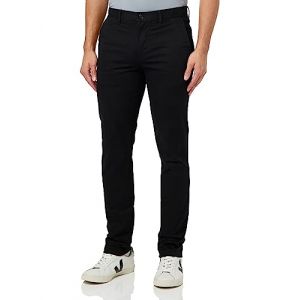 Tommy Hilfiger Pantalon Homme Bleecker Chino 1985 Pima Cotton Chino, Noir (Black), 33W / 34L