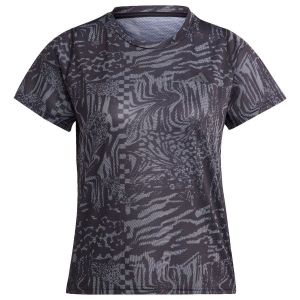 Adidas T-shirt de running imprimé intégral logo Performance Run Icons, pointure Medium - Noir - Taille Medium