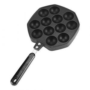 Takoyaki poêle 12 trous aluminium antiadhésif takoyaki poêle grill plaque octopus boule moule à gâteau accessoires de cuisine