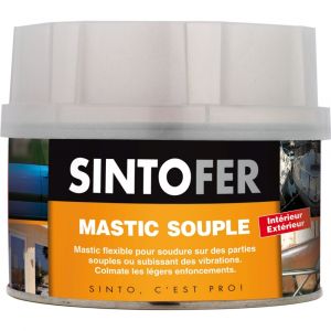 Sinto Mastic + durcisseur Répar? Métal souple - Pot de 330 ou 970g Fer (pot de 970g) - Contenance : Pot de 970g
