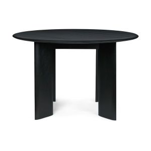 Ferm Living Table ronde en hêtre huilé noir 117 cm Bevel