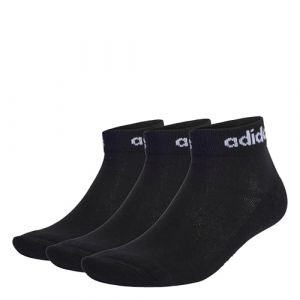 Adidas Mixte Calze Basse Think Linear Set Di 3 Socks, black/white, M EU