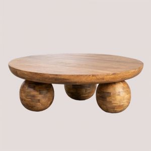 Table Basse en Bois de Manguier Cotia SKLUM Bois Foncé