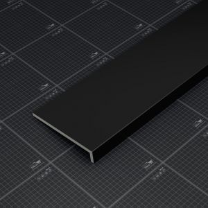 Appui de fen&ecirc;tre PVC l. 20 cm x &eacute;p. 9 mm - Noir - 100 cm