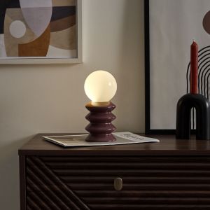 The home deco factory Lampe Ceramique Terracota A Piles