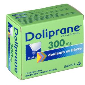Sanofi Doliprane 300 mg - 12 Sachets (poudre)