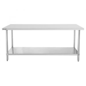 Casselin Table de travail inox 600 avec étagère 1000 mm