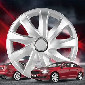 Walser Enjoliveurs de Roues Drifter, Mention Très Bien* Ensemble de Quatre enjoliveurs de Roues pour Jantes en Acier 14" Argent