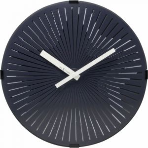 Nextime Motion Star-White Wallclock, Plastique, Ø 30 cm