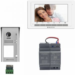 Image de Digitone DIGI7 Kit portier vid&eacute;o avec moniteur couleur 7' Argent DIGITONE BY GATES