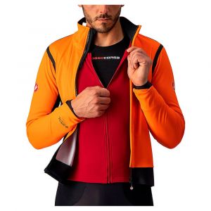 Castelli Veste Alpha Ros 2 XXL Brilliant Orange / Black / Pro Red