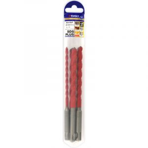 Tivoly Lot de Forets 2 en 1 Bétons/Carrelages Haute Performance Ø5-6-8-10-12mm - Perçage Carrelage, Faïence, Béton Vibré et Pierre - Queue SDS+ pour Perceuse