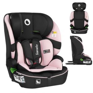 Siège auto évolutif LIONELO Billy i-Size - ISOFIX - 76-150 cm - Assise large - Groupe 1/2/3 - Rose