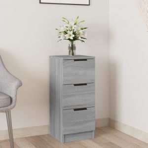 Image de VidaXL Buffet Sonoma gris 30x30x70 cm Bois d'ingénierie - Sonoma gris