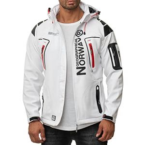 Geographical Norway Manteau imperméable - Homme Blanc blanc - Taille M
