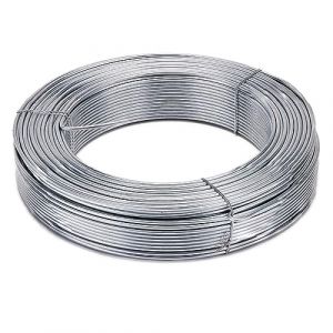 La cordeline Fil de Tension Acier Galvanis&eacute; 2.7mm x 100m - pour Jardin, cl&ocirc;ture