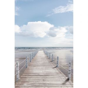 Tableau sur toile pont de bois 30x45cm