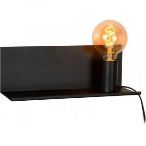 Lampe à poser en métal noir 12 cm
