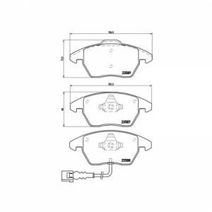 Brembo 4 plaquettes de frein P85075