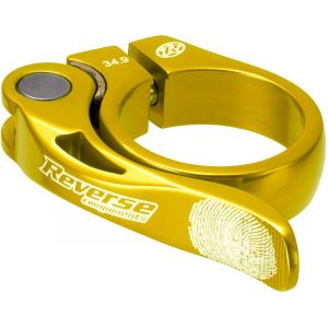 Reverse Long Life Saddle Clamp 34,9mm, gold Colliers de selle