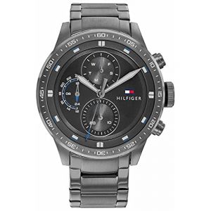 Image de Tommy Hilfiger Montre Hommes - Quartz - Multi-Cadrans - Bracelet Acier inoxydable Gris - 1791806