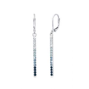 Elli Boucles d'Oreilles Géo Look avec des Cristaux Boucles d'Oreille Femme - (925/1000) Argent