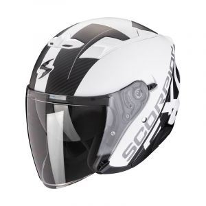 Scorpion Exo Casque jet -230 QR blanc mat/noir- S