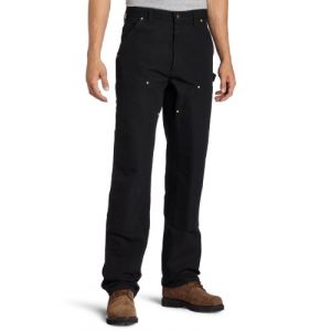 Carhartt Firm Duck Double-Front Work Dungaree Jeans/Pantalons Noir 44