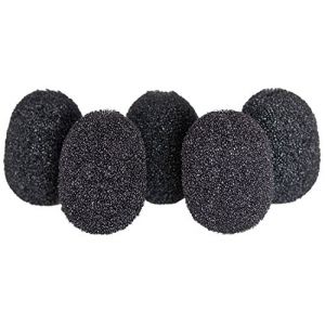 Rycote 105501 Bonnette Mousse pour Micro cravate, noir (pack de 5) Noir