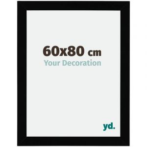 Image de Your Decoration - 60x80 cm - Cadres Photo en mdf Avec Verre acrylique - Anti-Reflet - Excellente Qualité - Noir Brillant - Cadre Decoration Murale