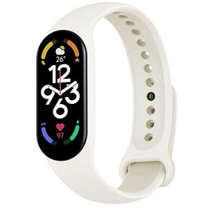 Bracelet en silicone gris flexible OcioDual pour Xiaomi Mi Band 5/6/7/Amazfit 5