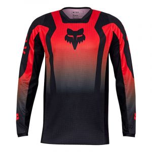 Fox 180 Lean Jersey Fluorescent Red XL Maillot de motocross