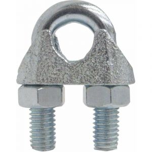Cyclingcolors 1x Serre-Câble Étrier en acier zingué Connecteur en U boulon pour câble acier bricolage manutention outillage, 22mm