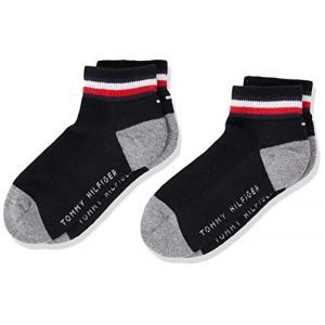 Tommy Hilfiger Kids Iconic Sports Quarter 2 Pack EU 35-38 Black - Black - EU 35-38